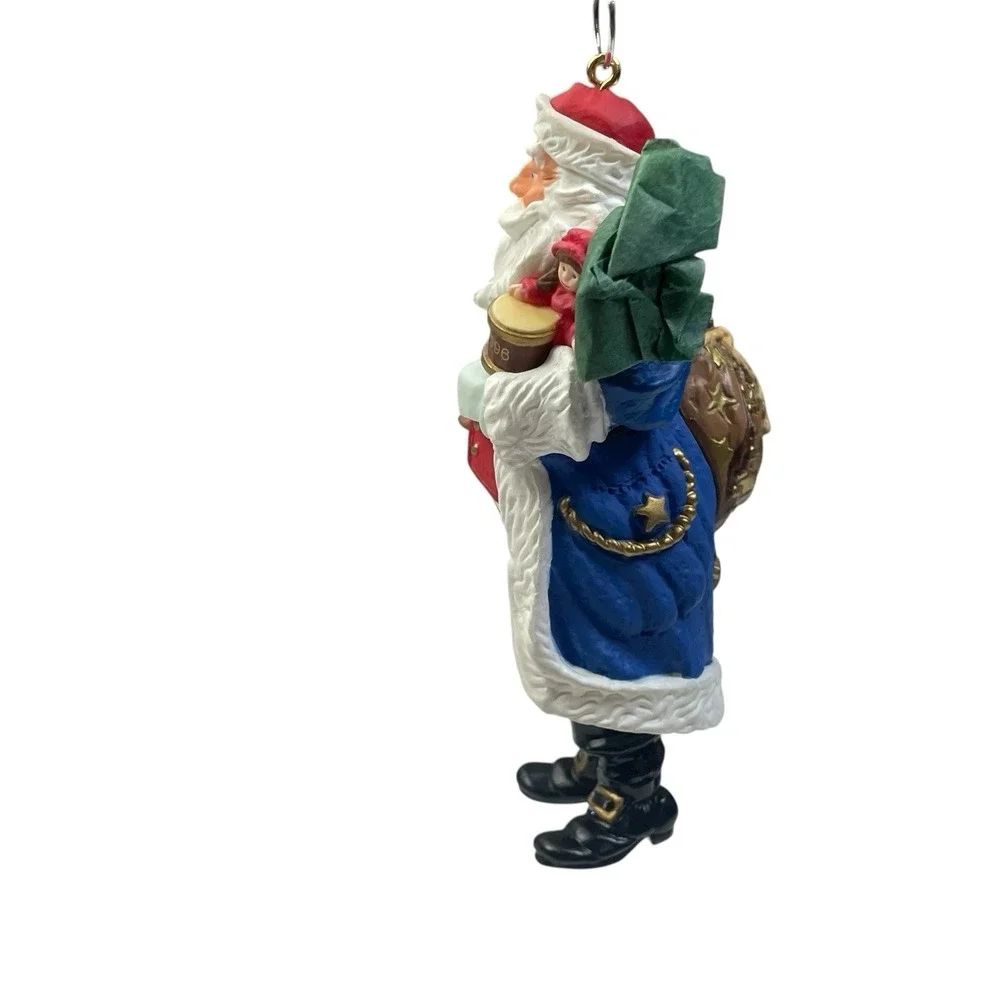 1996 Merry Olde Santa Hallmark Keepsake Ornament 7th In The Series Patriotic USA